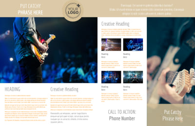 Music Event Brochure Template Preview 2