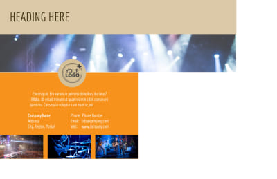 Music Event Postcard Template Preview 2
