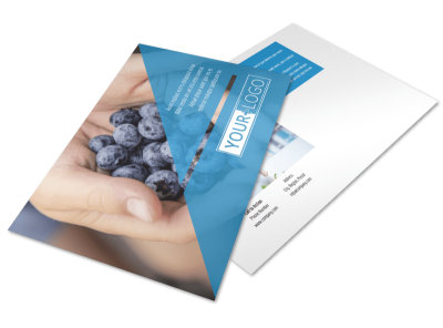 Health Nutrition Postcard Template preview