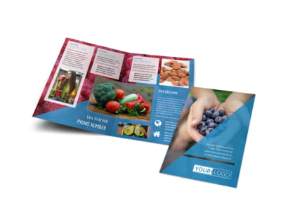 Health Nutrition Bi-Fold Brochure Template preview