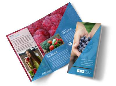 Health Nutrition Tri-Fold Brochure Template preview