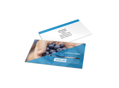 Health Nutrition Business Card Template preview