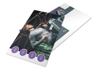Sports & Health Club Postcard Template preview