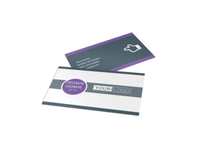 Sports & Health Club Business Card Template preview