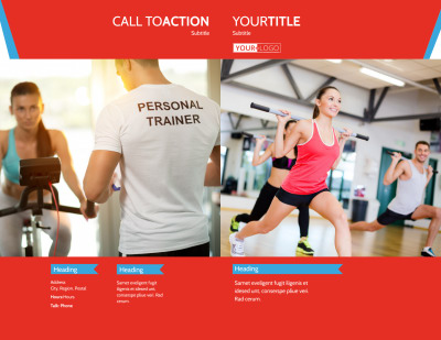 Fitness Center Brochure Template Preview 1