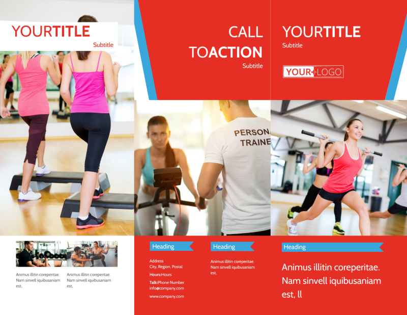 Health & Fitness Center Brochure Template
