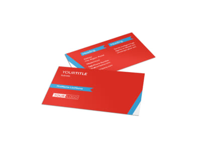 Health & Fitness Center Business Card Template preview