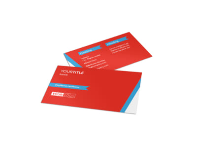 Health & Fitness Center Business Card Template preview