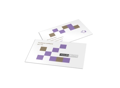 Elite Aerobics Business Card Template preview