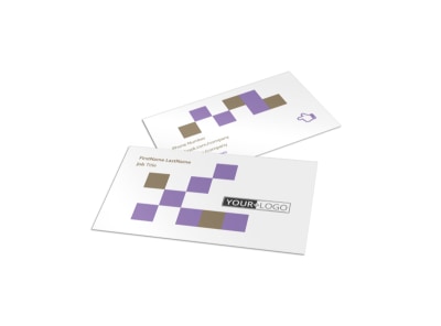 Elite Aerobics Business Card Template preview