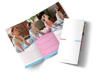 Core Yoga Tri-Fold Brochure Template preview