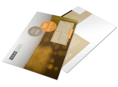 Downtown Brewery Postcard Template preview