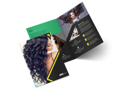 Hair Salon Studio Bi-Fold Brochure Template 2 preview