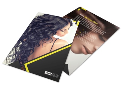Hair Salon Studio Flyer Template preview