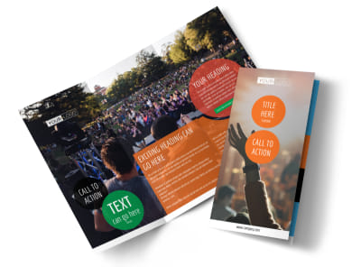Park Concert Tri-Fold Brochure Template preview