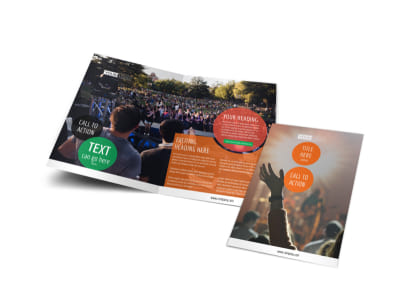 Park Concert Bi-Fold Brochure Template preview