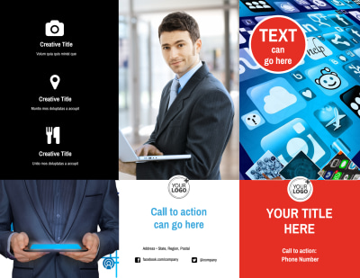 Cable & Internet Provider Brochure Template Preview 1