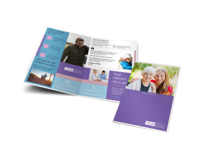 Health Insurance Company Bi-Fold Brochure Template preview