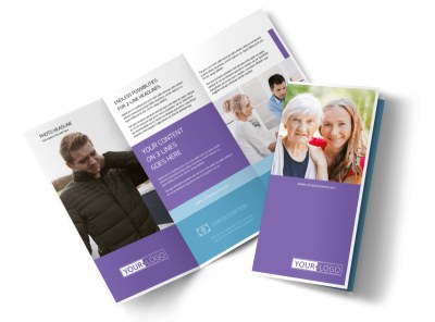 Health Insurance Company Tri Fold Brochure Template preview