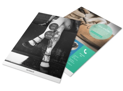 Tattoo & Body Piercing Flyer Template preview