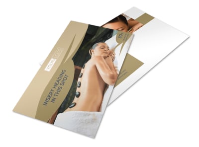Day Spa & Resort Postcard Template preview