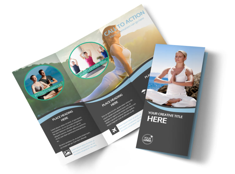 Spiritual Yoga Class Brochure Template