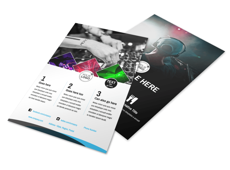 DJ Event Package Flyer Template 3