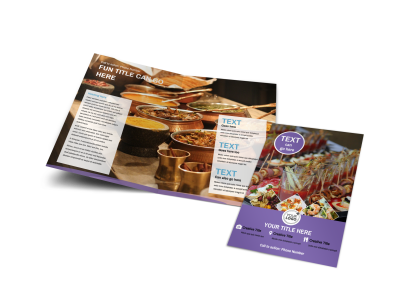 Catering Package Bi-Fold Brochure Template