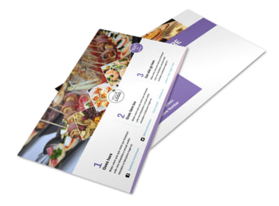 Catering Package Postcard Template preview