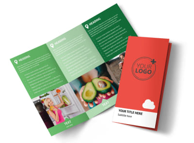 Nutrition Options Tri-Fold Brochure Template preview