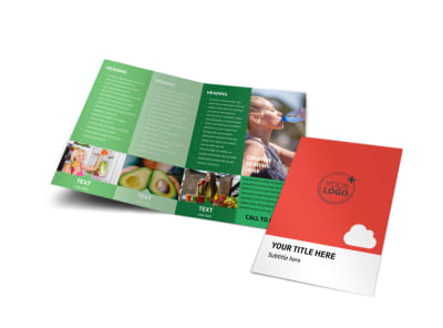 Nutrition Options Bi-Fold Brochure Template preview