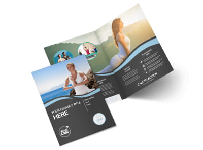 Spiritual Yoga Class Bi-Fold Brochure Template 2 preview
