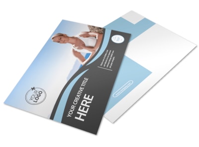 Spiritual Yoga Class Postcard Template preview
