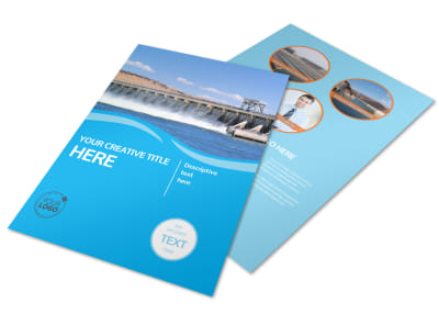 Hydropower Flyer Template preview