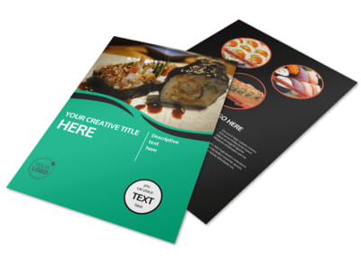 Fresh Sushi Flyer Template preview