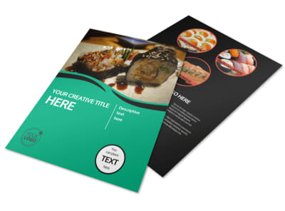 Fresh Sushi Flyer Template preview