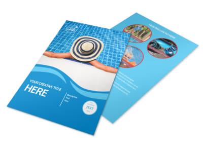 Swimming Pool Cleaning Service Flyer Template 3 preview