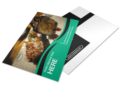 Fresh Sushi Postcard Template 2 preview