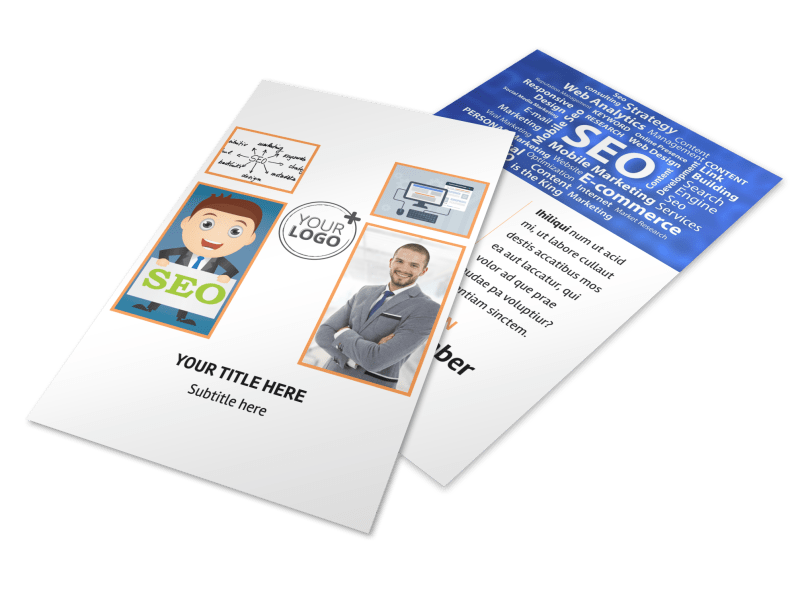Web Design & SEO Flyer Template Preview 1