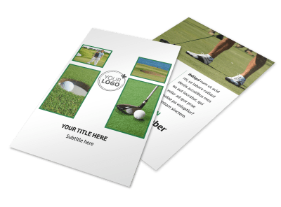 Golf Membership Flyer Template 3