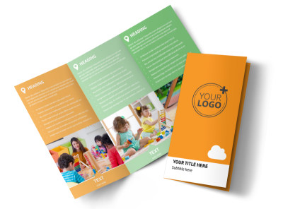 Daycare Options Tri-Fold Brochure Template preview
