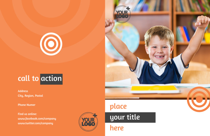 Academic Tutor & School Bi-Fold Brochure Template 2