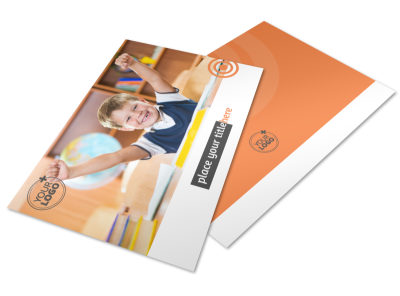 Academic Tutor & School Postcard Template 2 preview