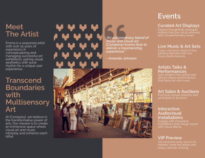 Art Gallery Brochure Template Preview 2
