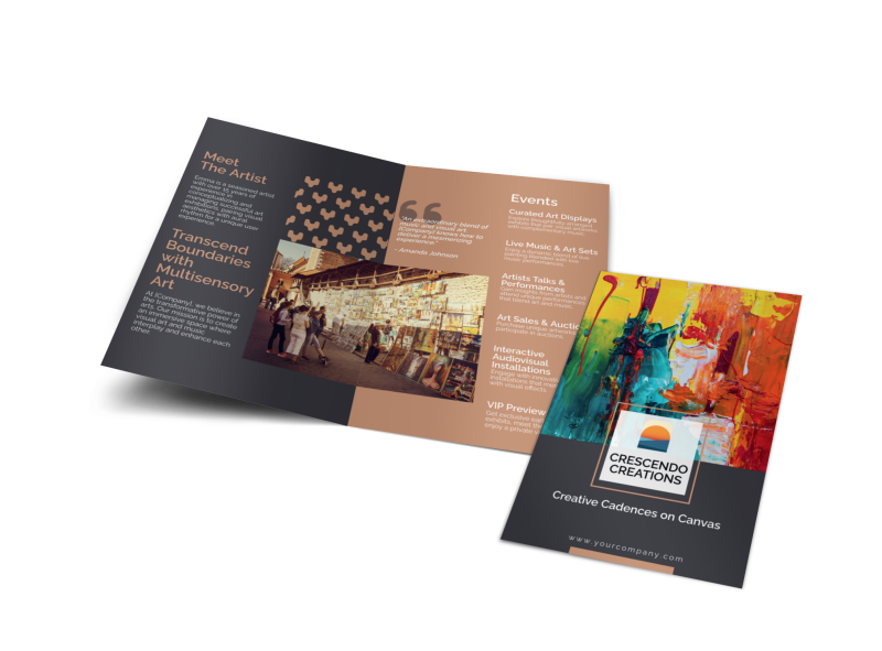 Art Gallery Brochure Template Preview 1
