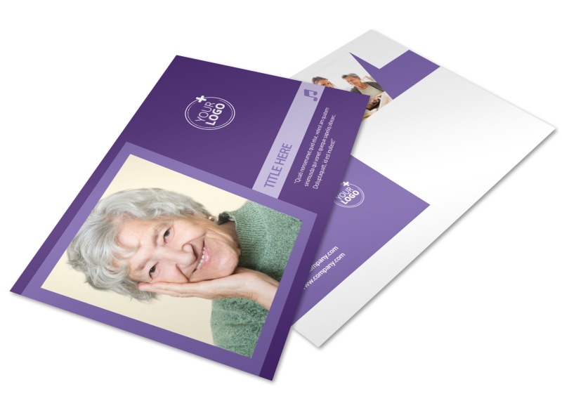 Special Needs Assisted Living Postcard Template