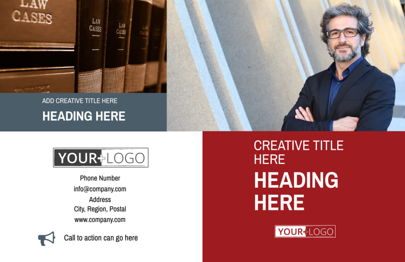 Attorney & Legal Service Bi-Fold Brochure Template 2