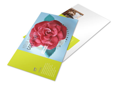 Cake Shop & Bakery Postcard Template preview