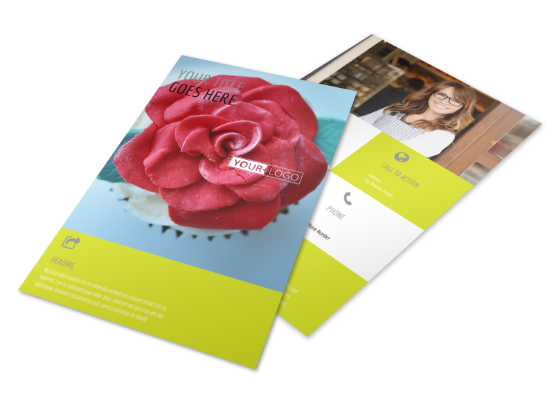 Cupcake Bakery Flyer Template Preview 1
