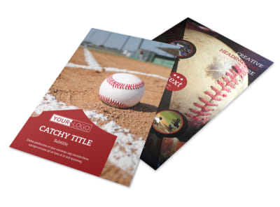 Baseball Sports Camp Flyer Template 3 preview